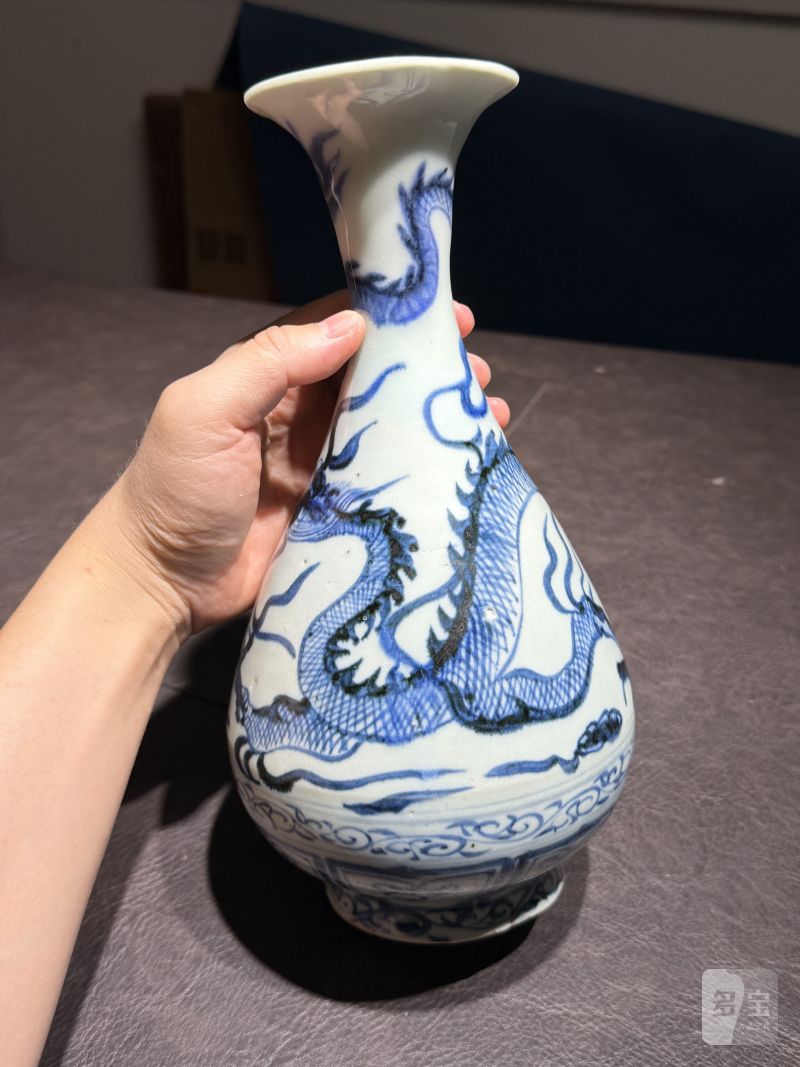 元 青花龙纹玉壶春瓶 - 图7